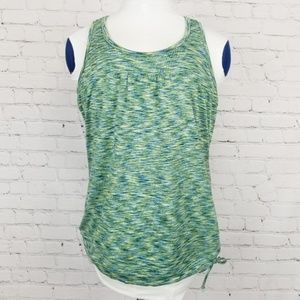 Athleta Spacedye Tinker Tank Green/ Blue XS